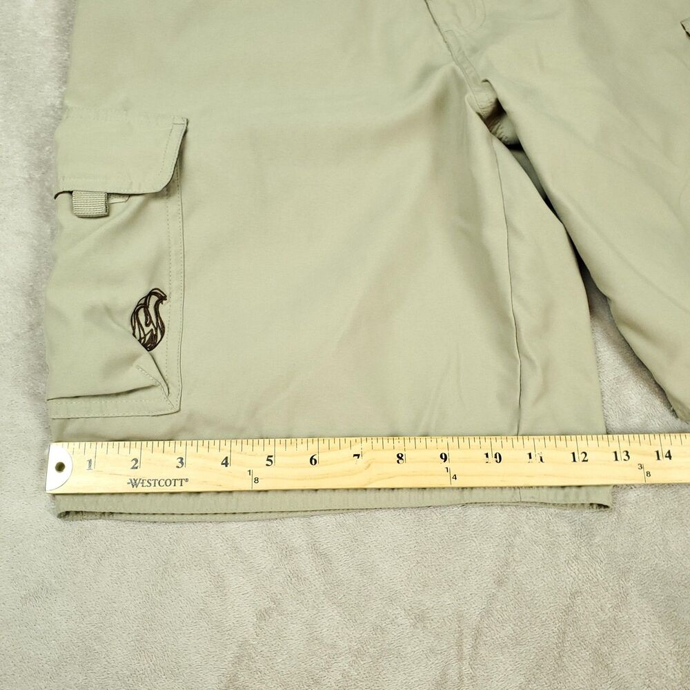 Tony Hawk Cargo Shorts Mens 34 Beige Polyester Microfiber Skate Outdoors Casual - Picture 9 of 11